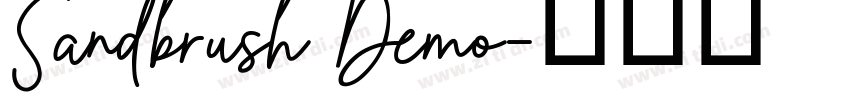 Sandbrush Demo字体转换